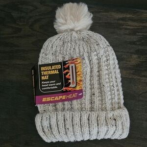 Cream Insulated Thermal Hat